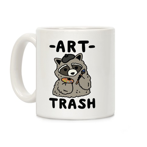 Art Trash Raccoon Coffee Mug