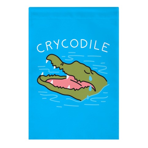 Crycodile Crocodile Garden Flag