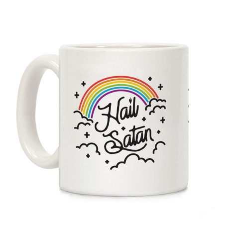 Hail Satan Rainbow Coffee Mug