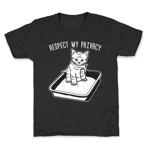 Respect My Privacy Kitten Kids T-Shirt