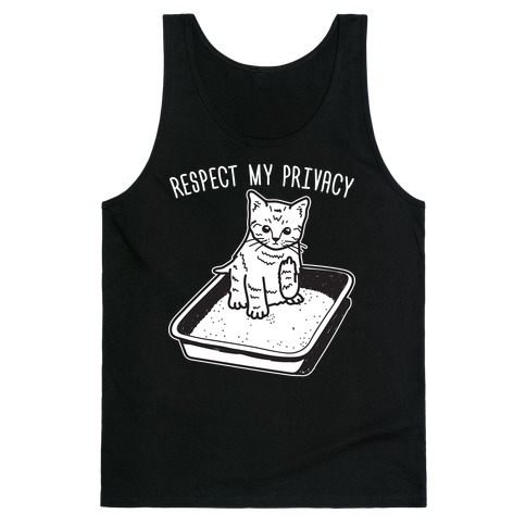 Respect My Privacy Kitten Tank Top