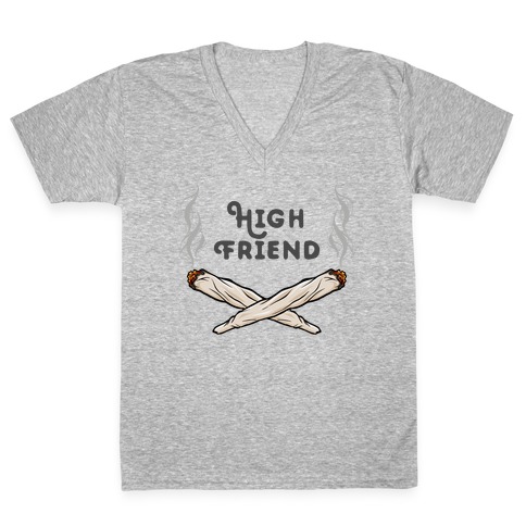 High Friend V-Neck Tee Shirt