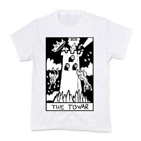 Badly Drawn Tarots: The Tower Kids T-Shirt