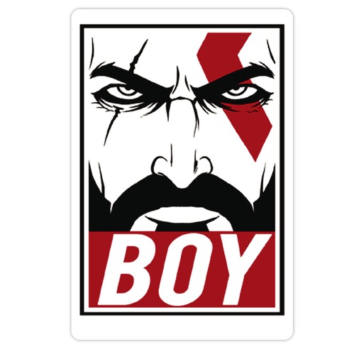Kratos - Boy Die Cut Sticker