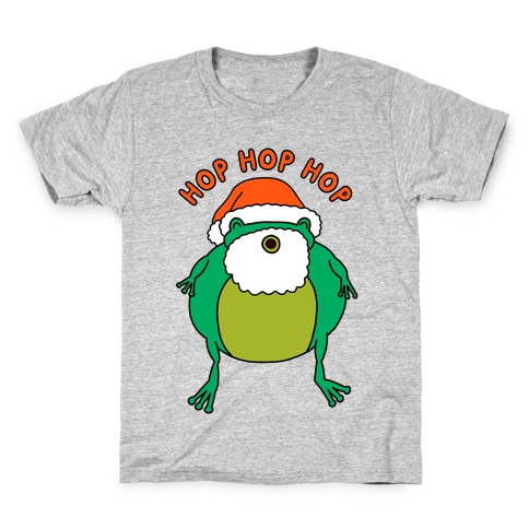 Hop Hop Hop Santa Frog Kids T-Shirt