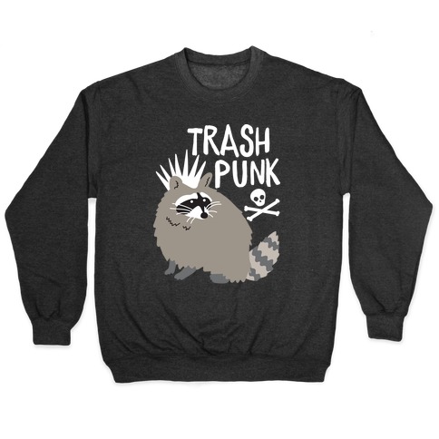 Trash Punk Raccoon Pullover