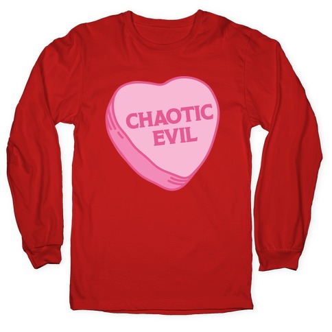 Chaotic Evil Candy Heart Long Sleeve T-Shirt