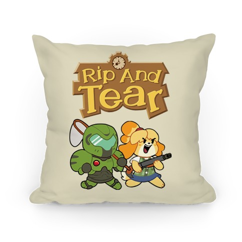Rip And Tear Pillow