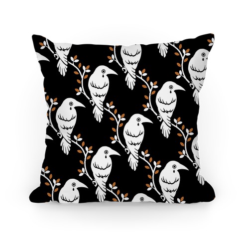 Crying Crow Pattern Pillow