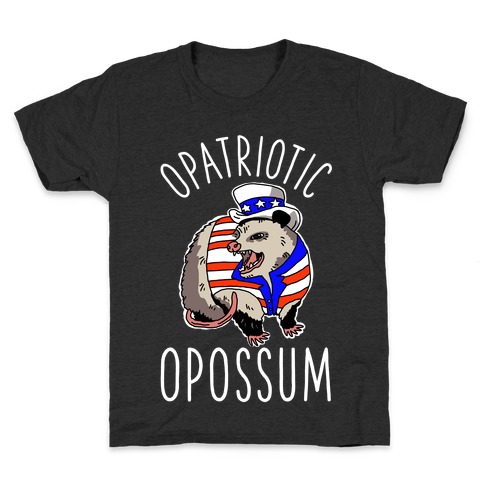 Opatriotic Opossum Kids T-Shirt