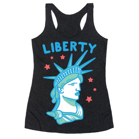 Liberty & Justice 1 (White) Racerback Tank Top