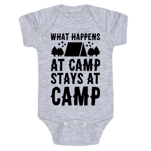 What Happens At Camp Stays At Camp Baby One-Piece