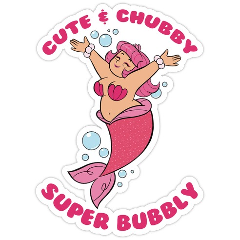 Cute & Chubby Super Bubbly Pink Die Cut Sticker