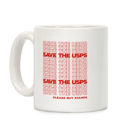 Save The USPS Thank You Bag Style Coffee Mug