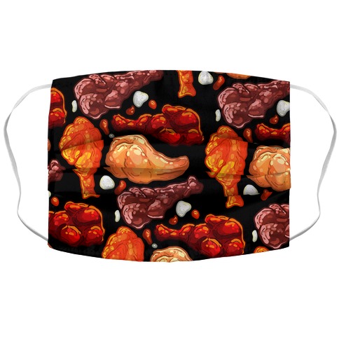Chicken Wings Pattern Accordion Face Mask