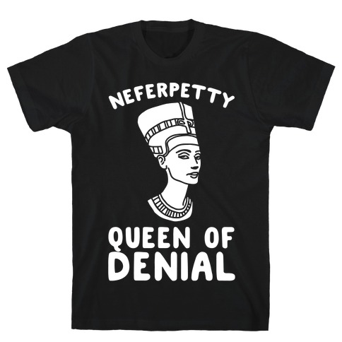 Queen Neferpetty White Print T-Shirt
