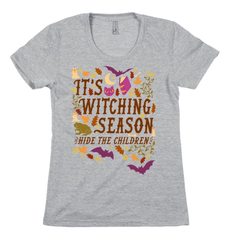 It's Witching Season Hide The Children Womens T-Shirt