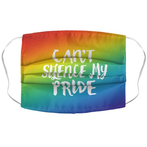 Can't Silence My Pride Accordion Face Mask
