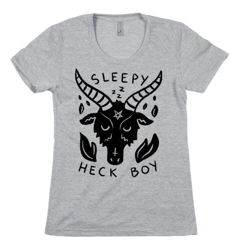 Sleepy Heck Boy Satan Womens T-Shirt