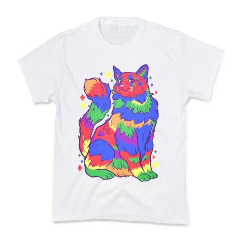 Gay Pride Cat Kids T-Shirt