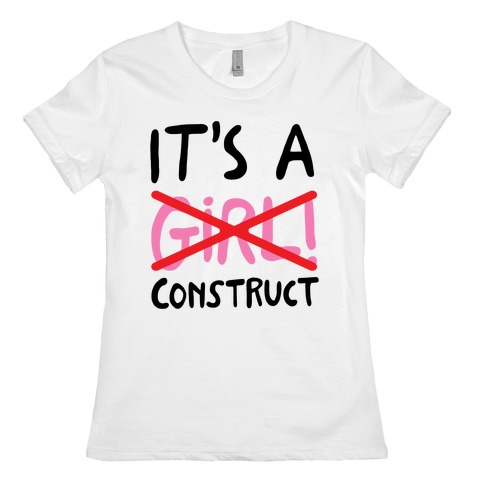 It's A Construct Girl Parody Womens T-Shirt