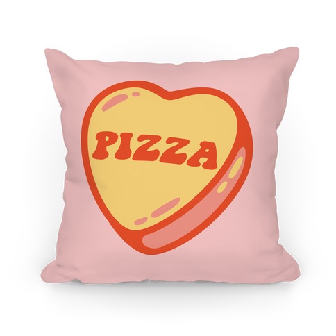 Pizza Candy Heart Pillow