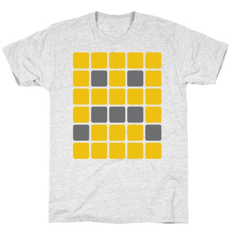 Wordle Pixel Frown T-Shirt