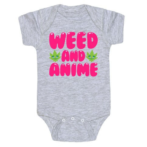 Weed And Anime  Baby One-Piece