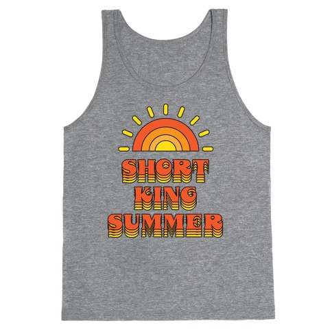 Short King Summer Sunset Tank Top