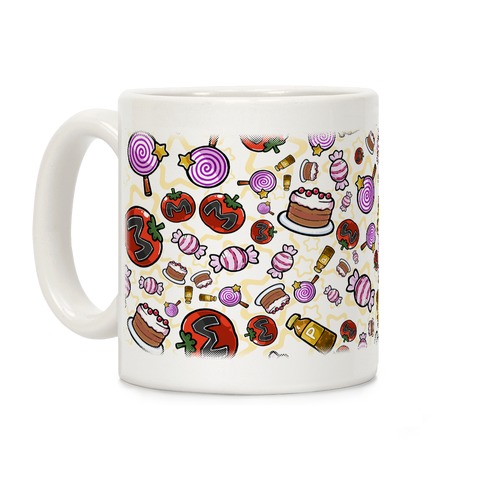 Kirby Munchies Pattern Coffee Mug