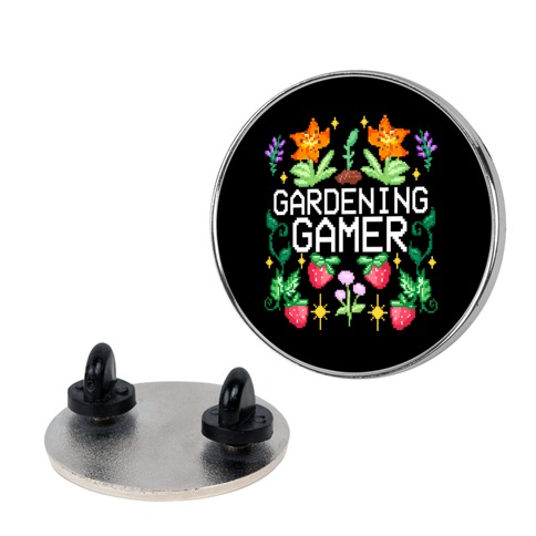 Gardening Gamer Pin
