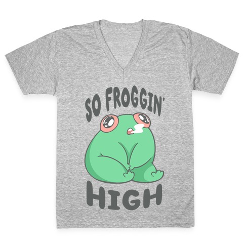 So Froggin' High V-Neck Tee Shirt