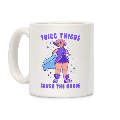 Thicc Thighs Crush The Horde Coffee Mug