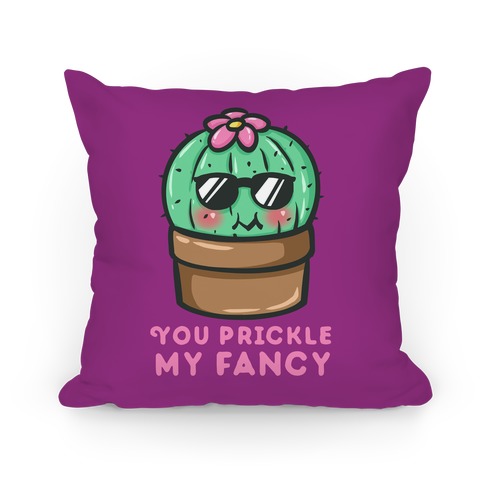 You Prickle My Fancy (magenta) Pillow