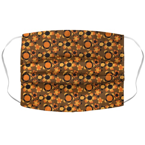 Fall Flower Power Accordion Face Mask