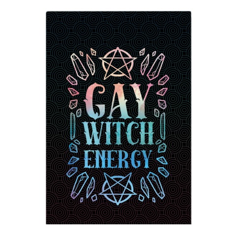 Gay Witch Energy Garden Flag