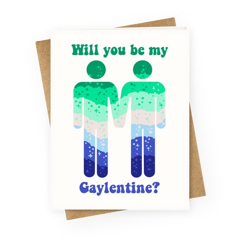 Will You Be My Gaylentine? Gay Love Greeting Card