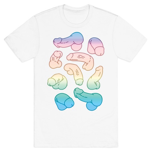 Pastel Penis Pattern T-Shirt