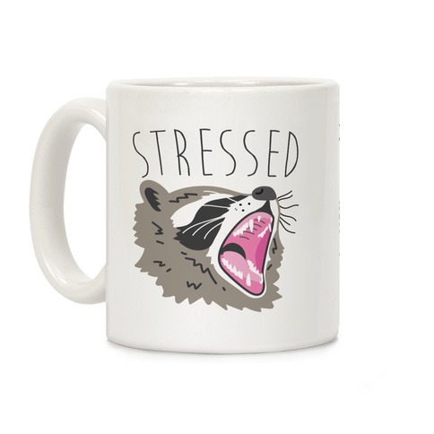 Stressed Raccoon Coffee Mug