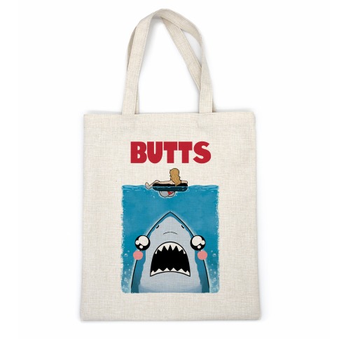 BUTTS Jaws Parody Casual Tote