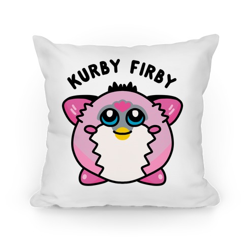 Goth Furby Throw Pillow by chiara LB art