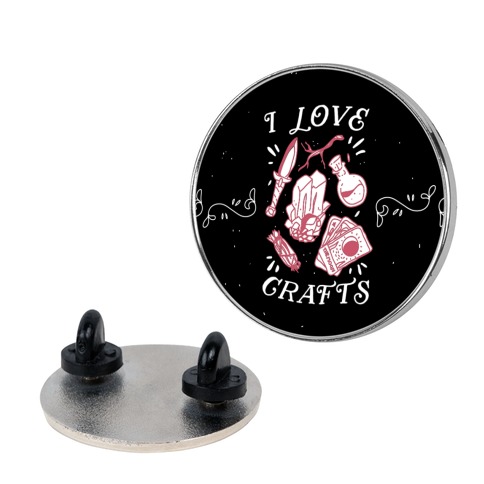 I Love (Witch) Crafts Pin