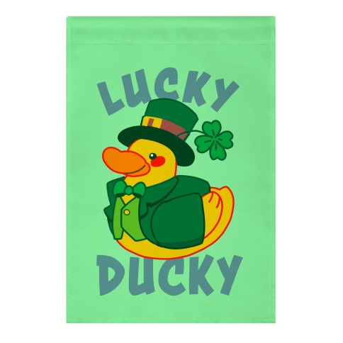 Lucky Ducky Garden Flag