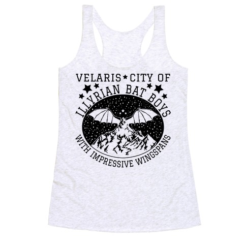 City Of Illyrian Bat Boys With Impressive Wingspans Racerback Tank Top