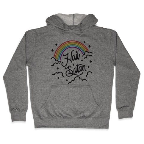 Hail Satan Rainbow Hooded Sweatshirt
