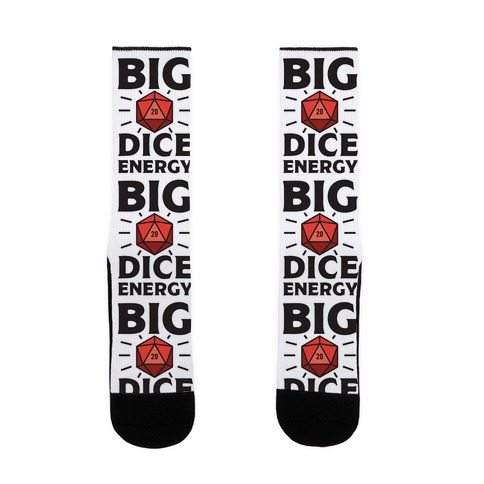 Big Dice Energy D20 Sock