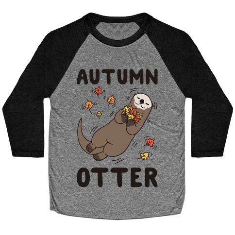 Autumn Otter Baseball Tee