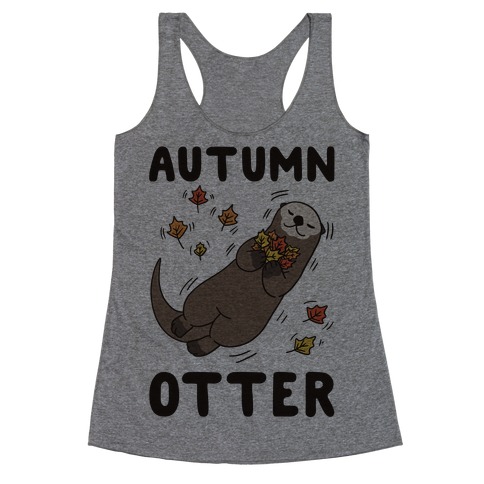 Autumn Otter Racerback Tank Top