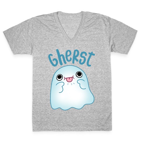 Gherst Derpy Ghost V-Neck Tee Shirt