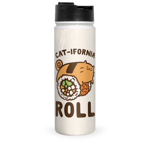 California Cat Roll Travel Mug